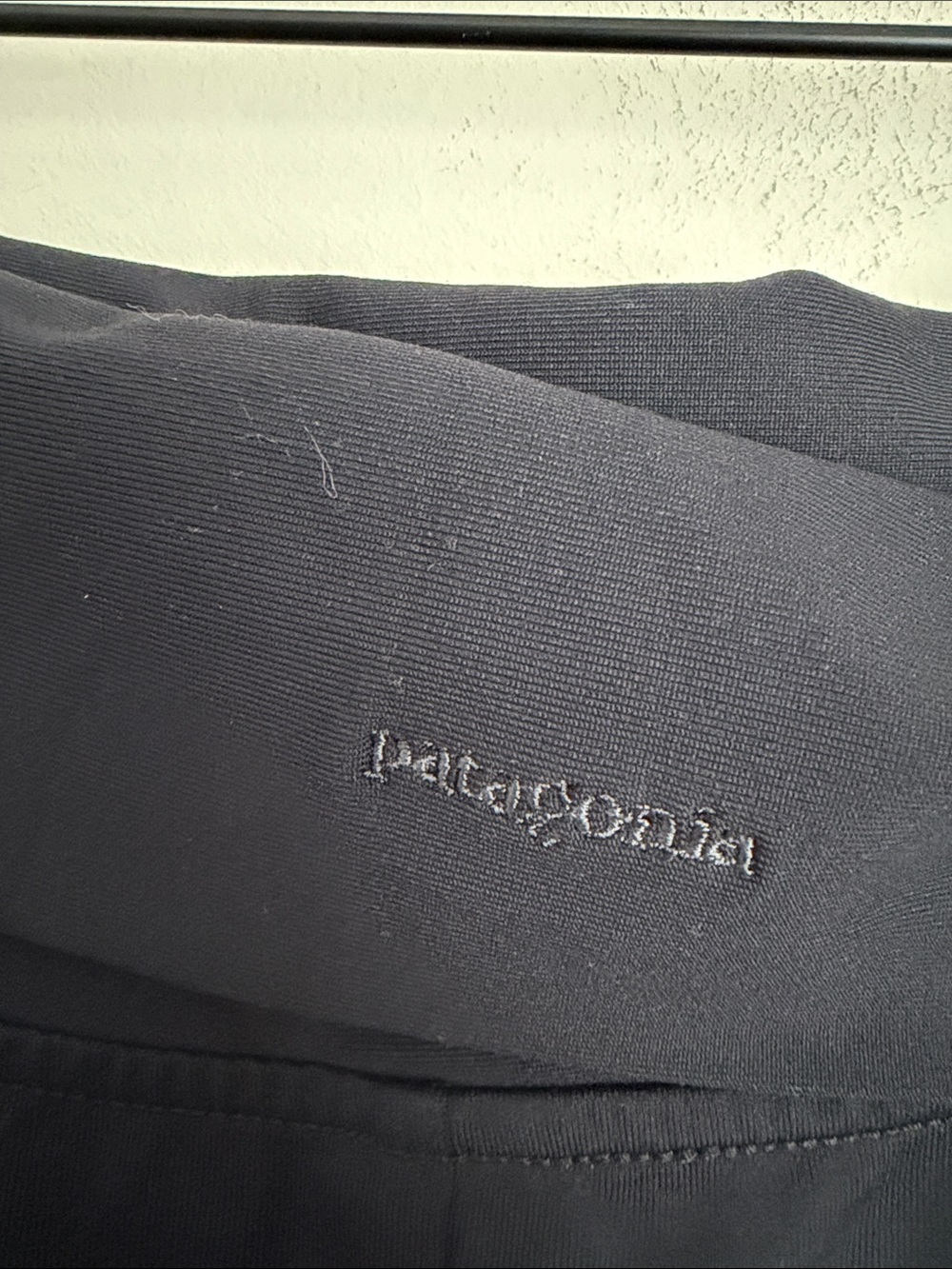 Patagonia morning glory fold over midi skirt black stretchy M - Picture 3 of 5